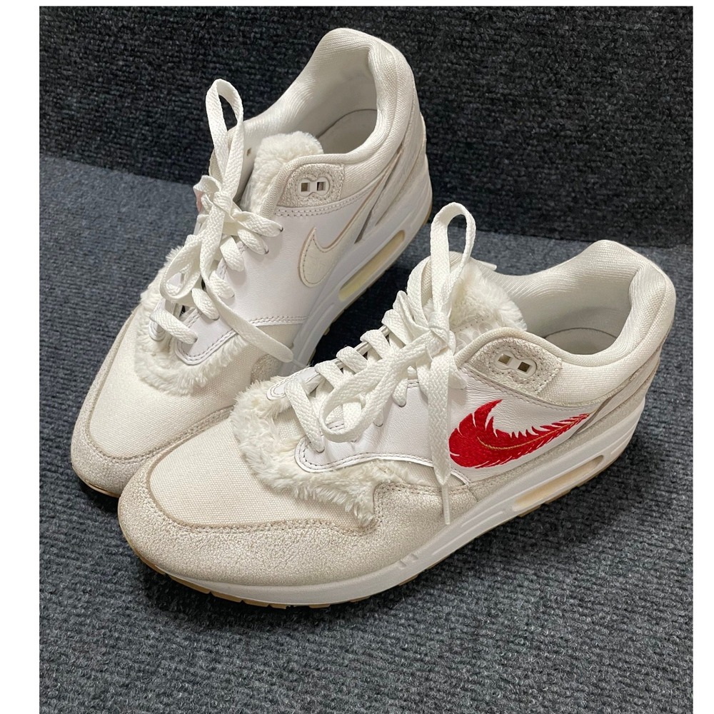 Nike Air Max 1 The Bay White University Red Sail FJ4451-100 Mens 9.5 Sneakers
